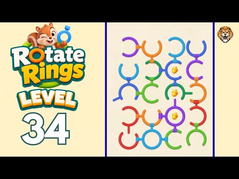 Rotate Rings Level 34 Walkthrough